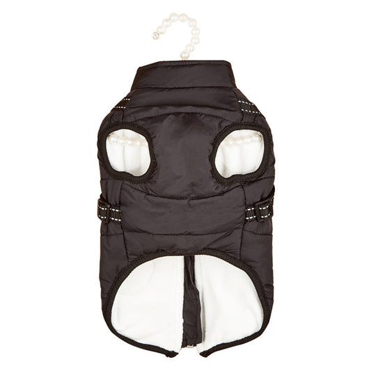 KFX-8656189 Warm Thickened Cotton-Padded Fleece-Lined Dog Clothing with Reflective Details