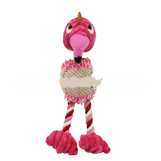KFX-8668093 Colorful Cotton Rope Bird Toy for Dogs and Cats - Plush Design for Chewing and Vocal Play
