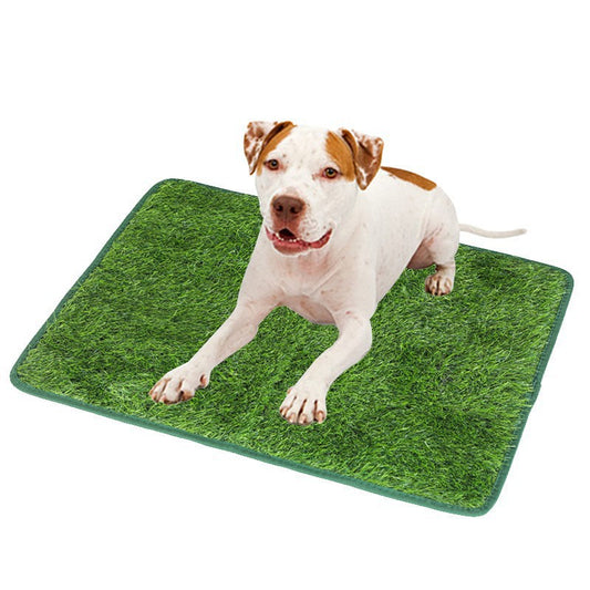 KFX-8686013 Indoor Outdoor Dog Grass Potty Training Mat - Washable & Realistic Simulation Lawn for Pets
