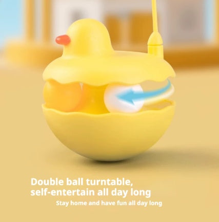 KFX-8689341 Interactive Duck-Shaped Cat Toy - Lightweight and Washable Fun Play Stick for Indoor & Outdoor Kittens