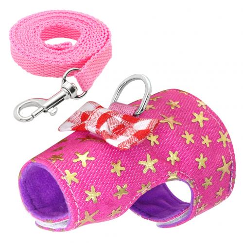 KFX-8699837 Small Pet Hamster Vest with Traction Rope - Available in Multiple Colors and Sizes
