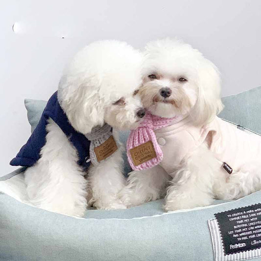 KFX-8724669 Stylish Warm Neckscarf Bandana for Dogs and Cats – Perfect for Winter Festivities