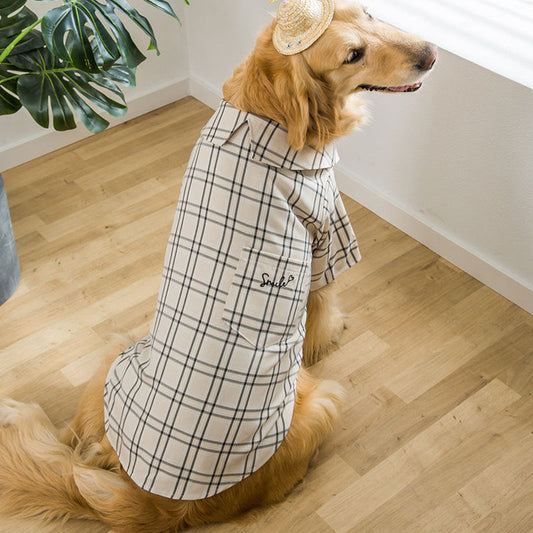 KFX-8725437 Golden Wool Labrador Chai Dog Shirt for Medium to Large Dogs, Available in Brown and Yellow
