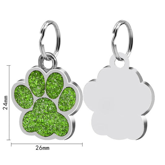 KFX-8728893 Custom Personalized Stainless Steel Dog Tag Keychain - Unisex Pet Pendant in Various Colors