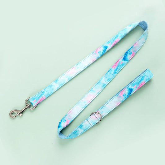 KFX-8738365 Printed Polyester Pet Collar and Leash Set - 43x31x31cm