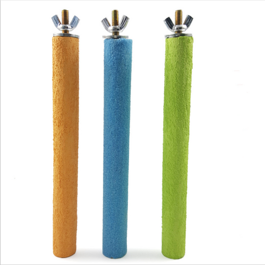 KFX-8745789 Colorful Natural Quartz Sand Grinding Claw Stick for Small and Medium Birds
