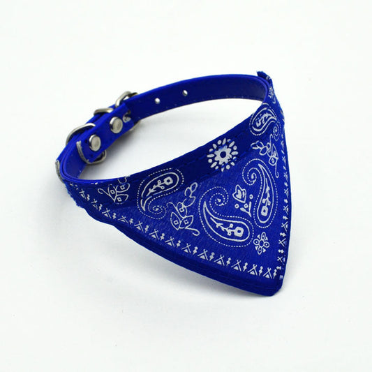 KFX-8752061 Colorful Triangle Scarf for Cats and Dogs - PU Material, Multiple Colors Available