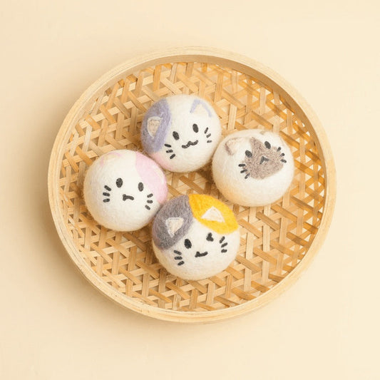 KFX-8777917 Interactive Catnip Wool Ball for Cats - Fun Cat-Shaped Toy, 5x5cm
