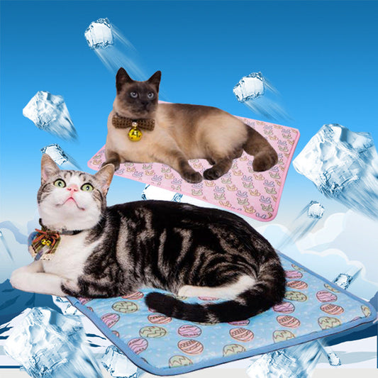 KFX-8781117 Cooling Cat Ice Pad with Antibacterial Nylon Fabric and Breathable Mesh Bottom