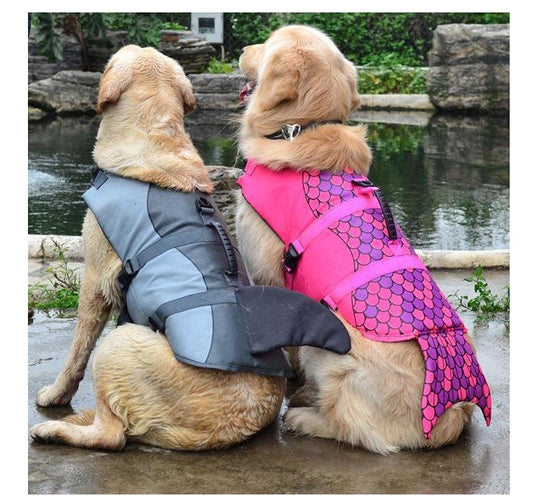 KFX-8781245 Pet Life Jacket for Dogs - Comfortable and Durable Swimwear in Pink, Gray, or Red, Made with 600D Polyester Oxford Cloth