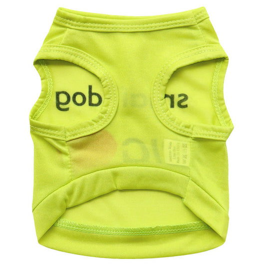 KFX-8785213 Small Dog Polyester Casual Vest - Heat and Abrasion Resistant, Available in Multiple Colors and Sizes