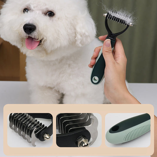 KFX-8807357 Cordless Dog Grooming Clippers with Grooming Kit for Thick Coats, Low Noise Hair Trimmer and Nail Clipper