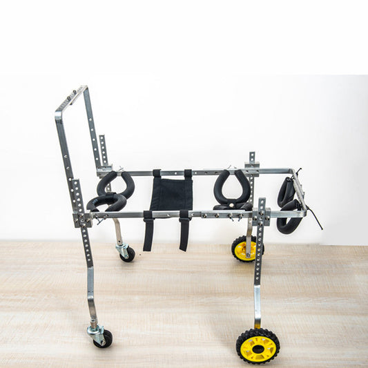 KFX-8822845 Pet Wheelchair for Disabled Cats and Dogs - Four-Wheel Support for Forelimb Disability