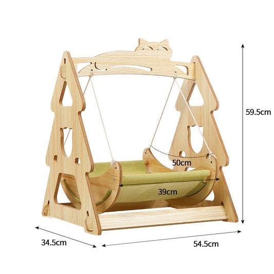 KFX-8851645 Lounge Chair Cat Bed with Hanging Design for Comfort and Play