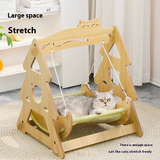 KFX-8851645 Lounge Chair Cat Bed with Hanging Design for Comfort and Play
