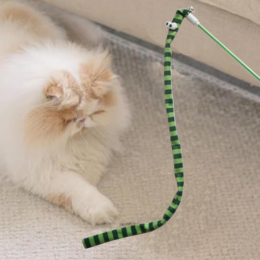 KFX-8855613 Interactive Plush Cat Teaser Wand with Colorful Design for Fun Playtime