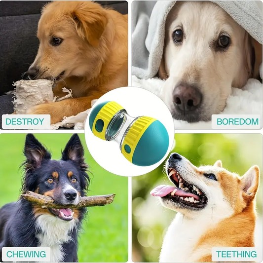 KFX-8882621 Adjustable Interactive Treat Dispenser for Dogs - Slow Feeder and Puzzle Toy for Mental Stimulation and Exercise