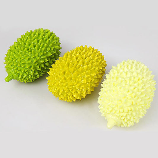 KFX-8903869 Durian Shape Durable Chew Toy for Dogs - Bite-Resistant Tooth Cleaning Ball