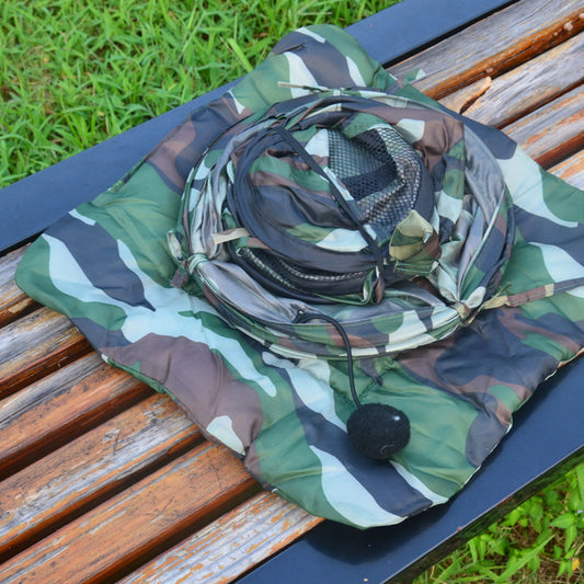 KFX-8907197 Camouflage Cloth Cat Tent for Cozy Indoor Retreat