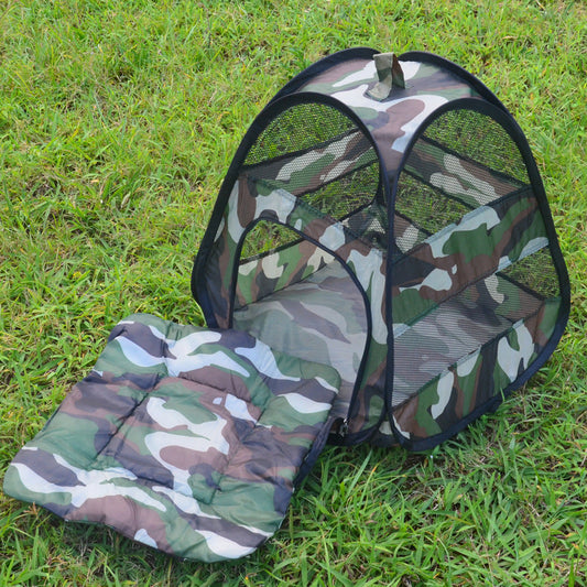 KFX-8907197 Camouflage Cloth Cat Tent for Cozy Indoor Retreat