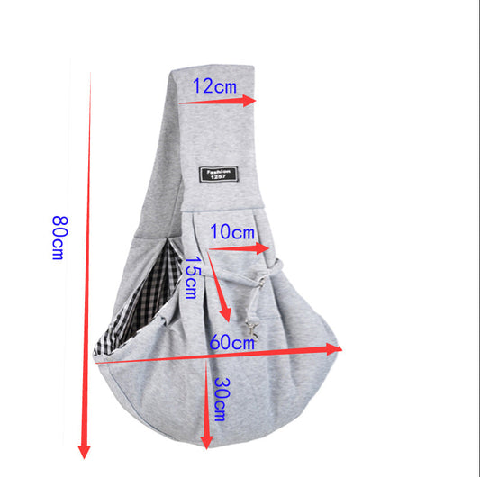 KFX-8915389 Large Capacity Cat Messenger Bag, Portable Folding Backpack, Summer Breathable Design