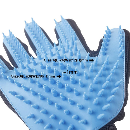 KFX-8921533 Handheld Pet Shower Head with Massage Gloves for Dogs, Cats, and Horses