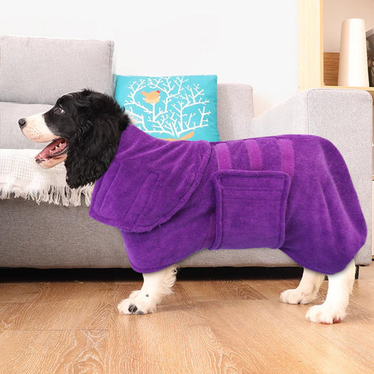 KFX-8927805 Super Absorbent Quick-Drying Fiber Bath Towel for Dogs - Available in Multiple Colors