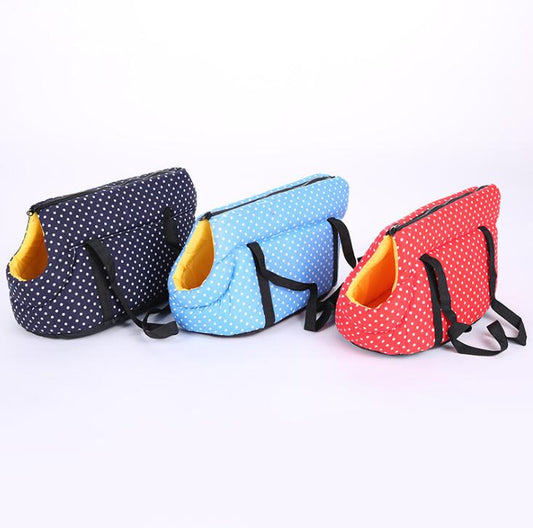 KFX-8931645 Pet Carrying Bag for Outdoor Hiking and Sport Riding - Available in Blue, Red, and Navy Blue, Sizes S & L