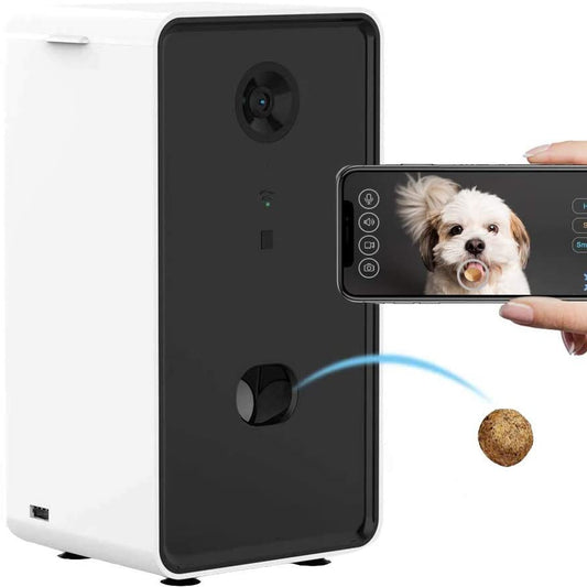 KFX-9010237 Interactive Smart Pet Feeder with WiFi Connectivity and 0.5L Capacity