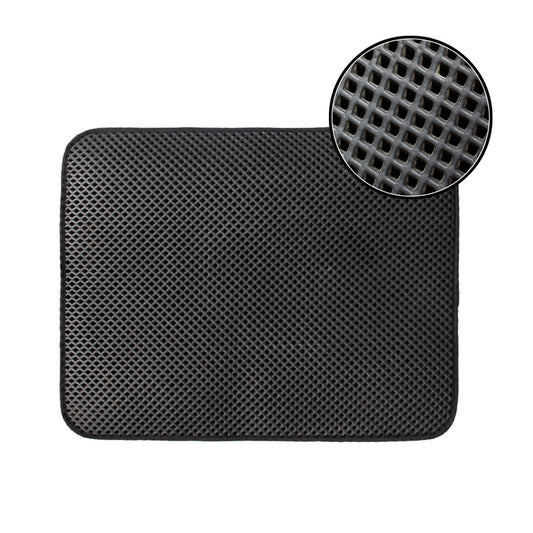 KFX-9013053 Waterproof Cat Litter Mat with Deep Holes, Nonslip EVA Material, Available in Small, Medium, Large Sizes