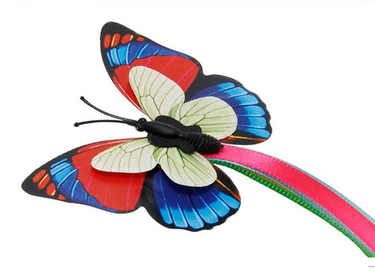 KFX-9022781 Auto-Rotating Interactive Butterfly Cat Toy - Flashing Colorful Pet Device