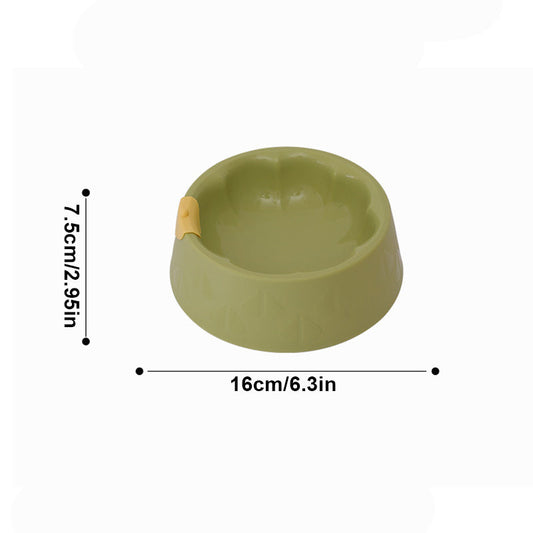 KFX-9025213 Pet Feeding Bowl Set for Dogs and Cats - Double Plastic Dish with Anti-Tipping Design, Easy to Clean