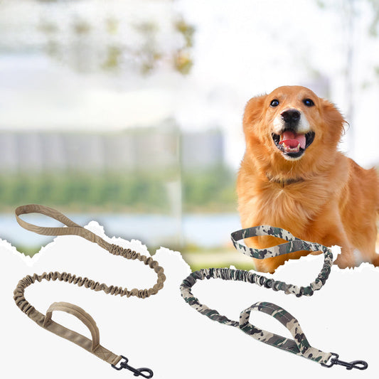 KFX-9033277 Adjustable Tactical Dog Leash and Collar Set for Medium and Large Dogs - Ideal for Walking and Training