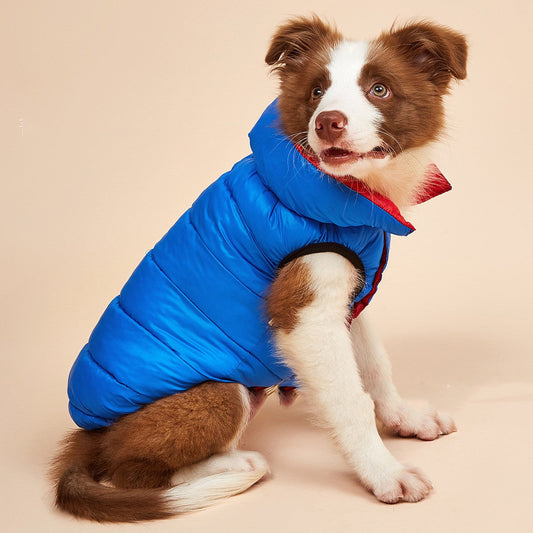 KFX-9049149 Winter Warm Down Cotton Dog Jacket - Casual Pet Clothing in Multiple Colors and Sizes