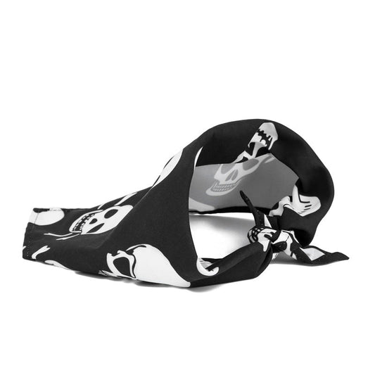 KFX-9052349 Halloween Skull Dog Slobber Towel - Polyester Triangle Scarf for Dogs