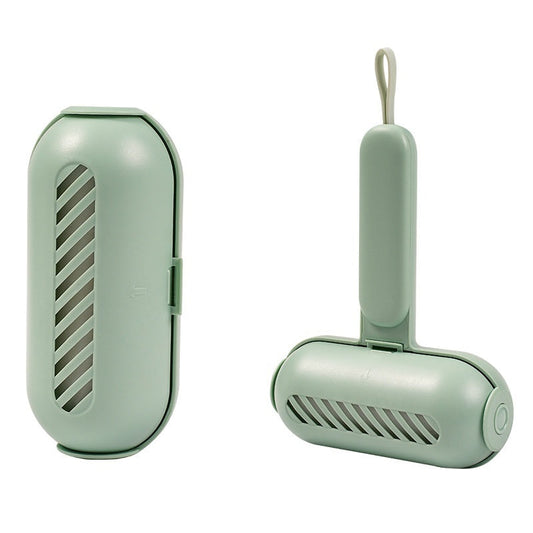 KFX-9056317 Portable Washable Hair Collector with Eco-Friendly Handle in Light Green and White Gold