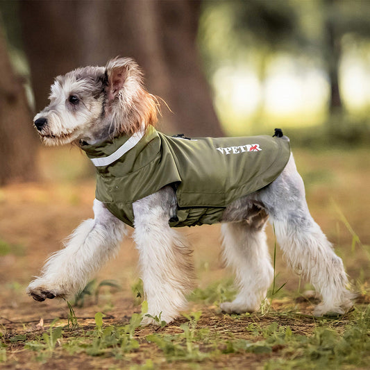 KFX-9065917 Reflective Outdoor Raincoat for Dogs - Waterproof and Windproof Poncho in Multiple Colors and Sizes
