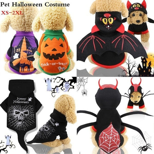 KFX-9076157 Halloween-Themed Pet Clothes for Dogs and Cats with Comfort Design