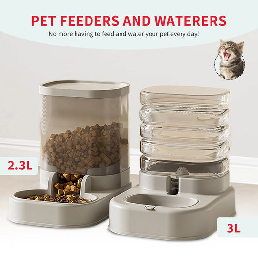 KFX-9077821 Large Capacity Automatic Pet Food and Water Dispenser for Outdoor Use