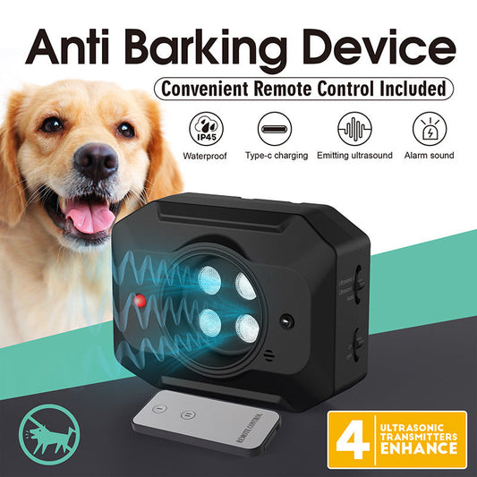 KFX-9079357 Portable Anti-Barking Ultrasonic Device with Adjustable Frequencies and Waterproof Design