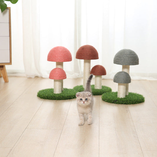 KFX-9081021 Natural Linen Cat Scratching Post with Cotton Rope and Various Styles