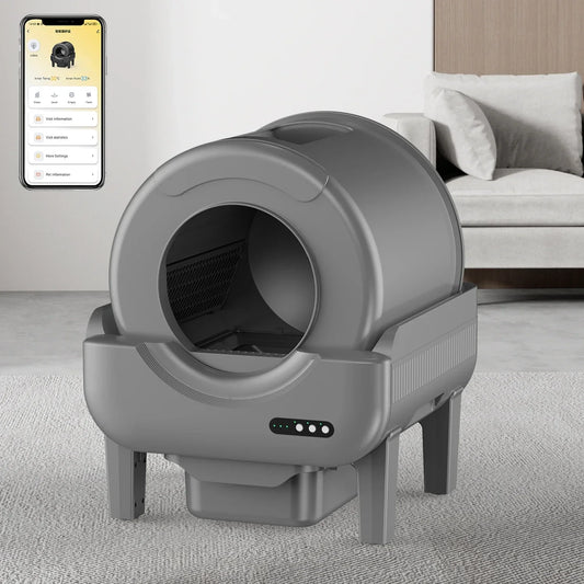 KFX-908691 Smart Self-Cleaning Cat Litter Box with WiFi Camera and Large Capacity