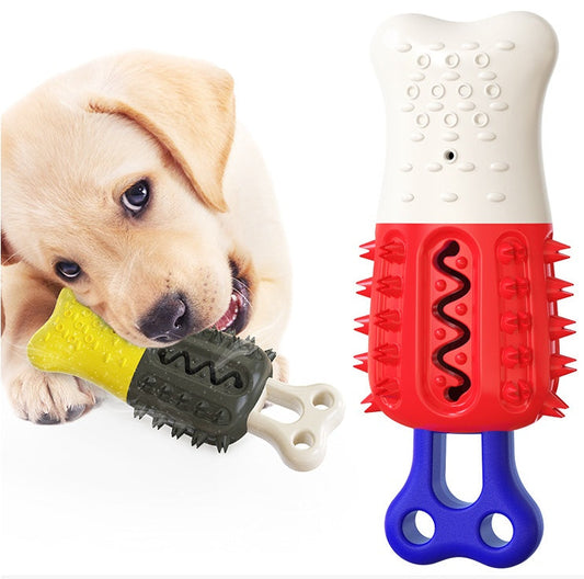KFX-9088317 Cooling and Cleaning Teeth Multifunctional Dog Chew Toy with Chew-Resistant Popsicle
