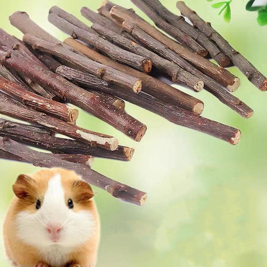 KFX-9091901 Dried Apple Branch Treats for Rabbits, Chinchillas, and Hamsters - 100g