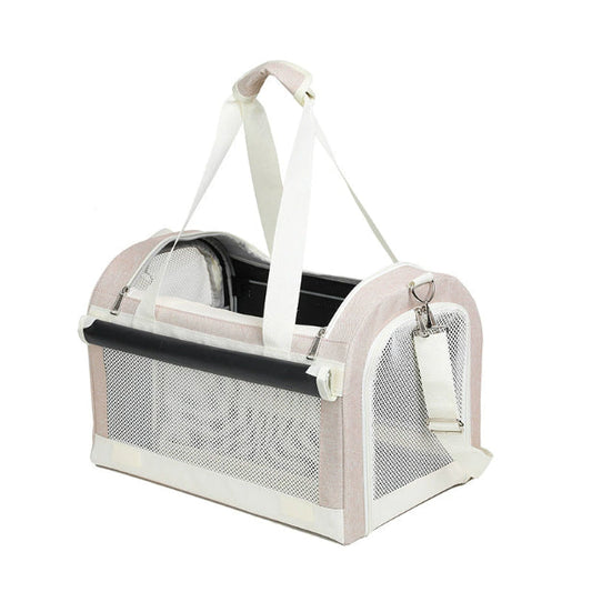 KFX-9101245 Multi-Pet Portable Outdoor Carrier Stroller for Cats and Dogs, Breathable Oxford Cloth Design