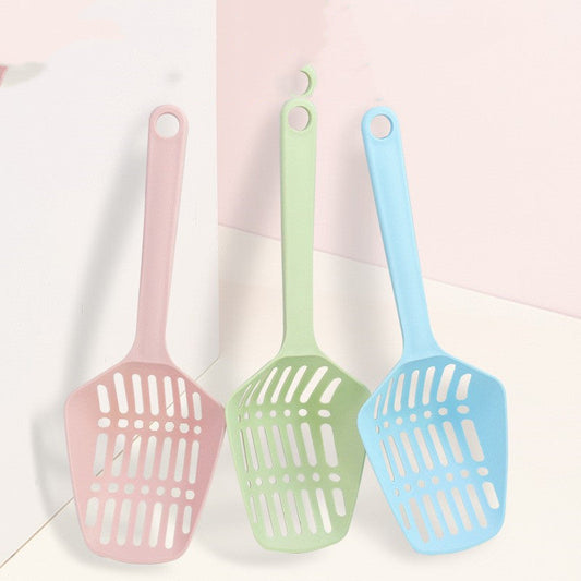KFX-9141309 Plastic Cat Litter Scoop with Solid Handle for Easy Cleaning in Living Spaces