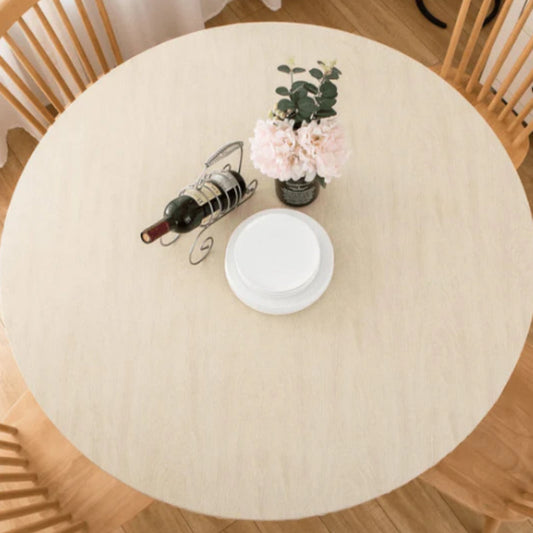 KFX-9144125 Round Waterproof and Oil-Proof Polyester Tablecloth - Available in Various Sizes and Colors