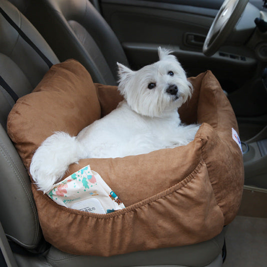 KFX-9155261 Detachable Anti-Dirty Pet Dog Car Bed Pad in Deep Sea Blue or Khaki