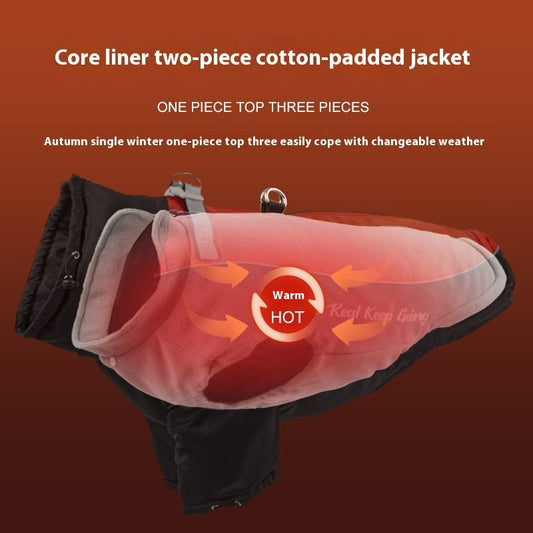 KFX-9168957 Warm Polar Fleece Liner Jacket for Dogs and Cats - Available in Various Colors and Sizes