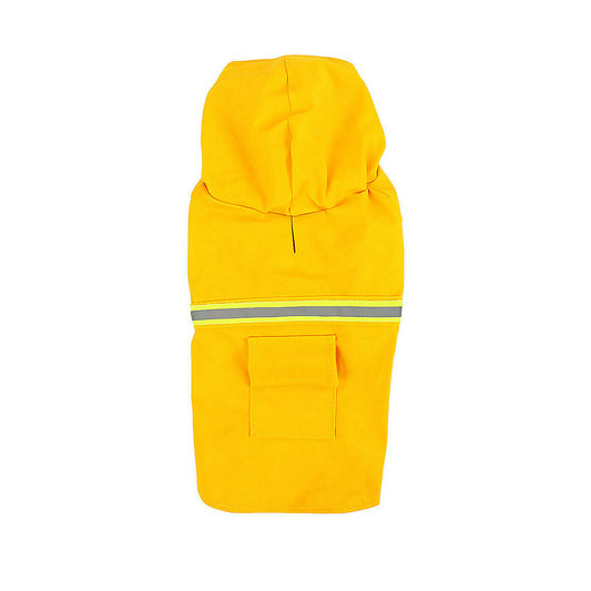 KFX-9171773 Waterproof Dog Raincoat with Reflective Stripe and Hood for Small to Large Breeds